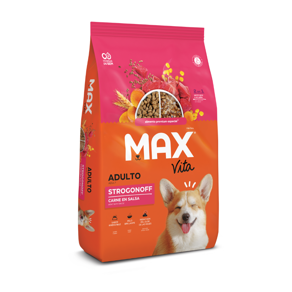 Max Comida Para Perro Max Vita Adulto Strogonoff 3kg – PET SHOP LA FAVORITA