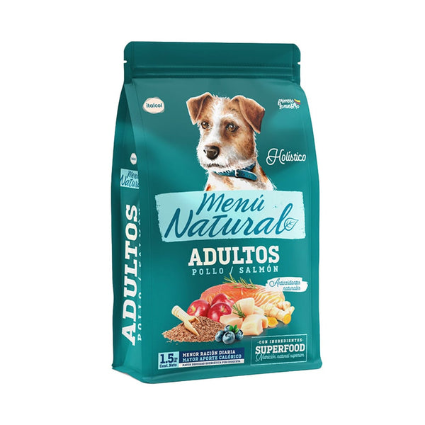 MENU NATURAL EXT PERRO POLLO/SALMON *1.5 KILOS