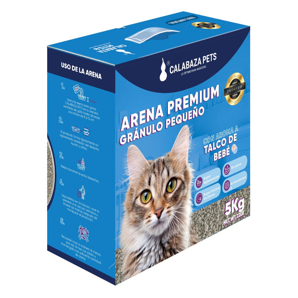 ARENA GRANULO PEQUEÑO PREMIUM * 5 KILOS CALABAZA