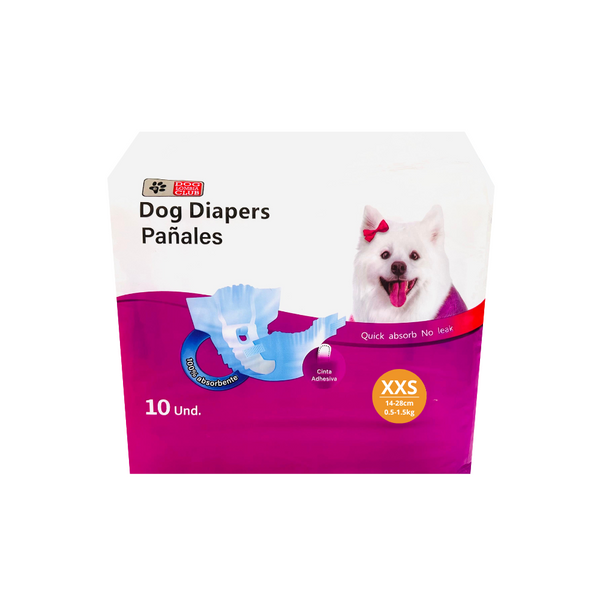 PAÑALES PARA MASCOTAS *10 UN T. XXS (0.5-1.5KG) COLMASCOTAS