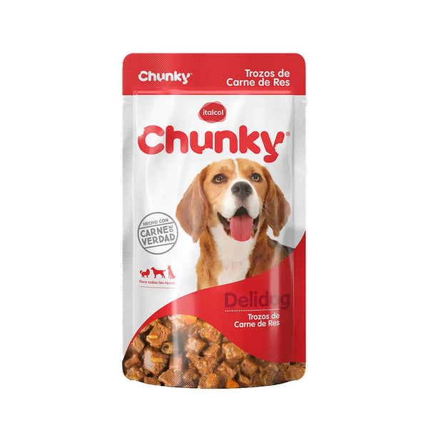 SOBRE CHUNKY DELIDOG TROZOS DE CARNE DE RES *100GR