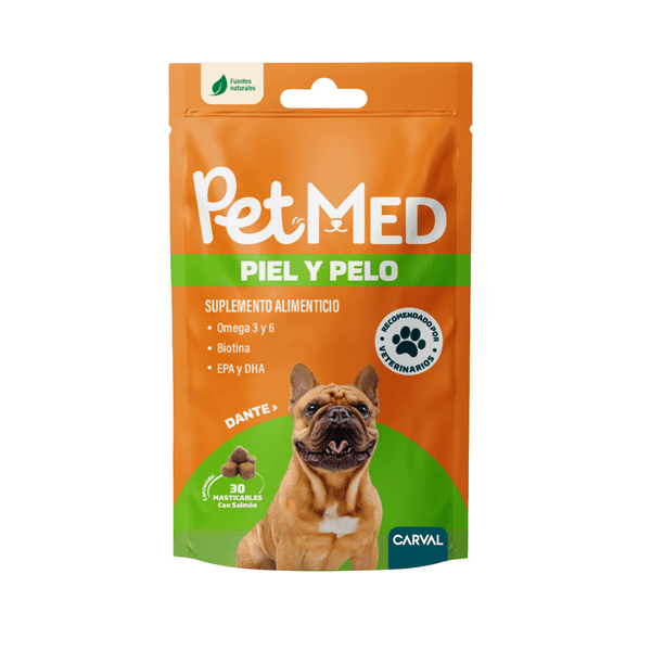 SUPLEMENTO PETMED PIEL Y PELO *30 UND MASTICABLES