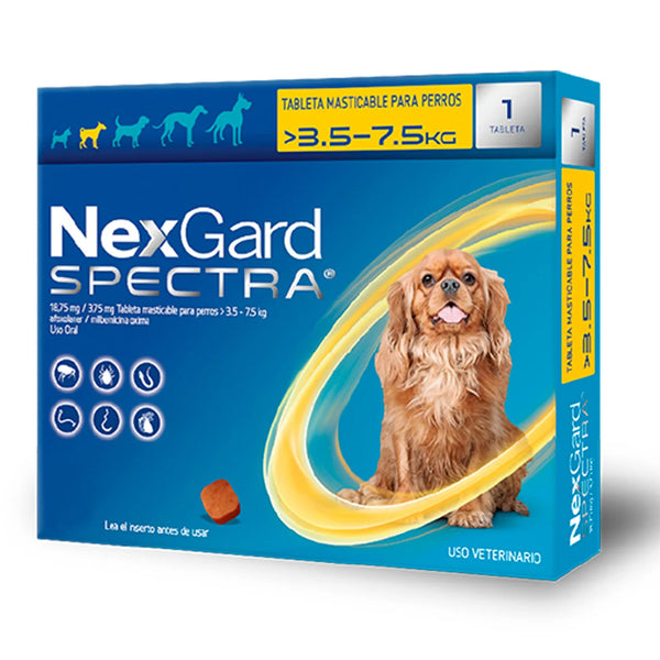 NEXGARD SPECTRA S (3.5-7.5 KG) CAJA X1TAB
