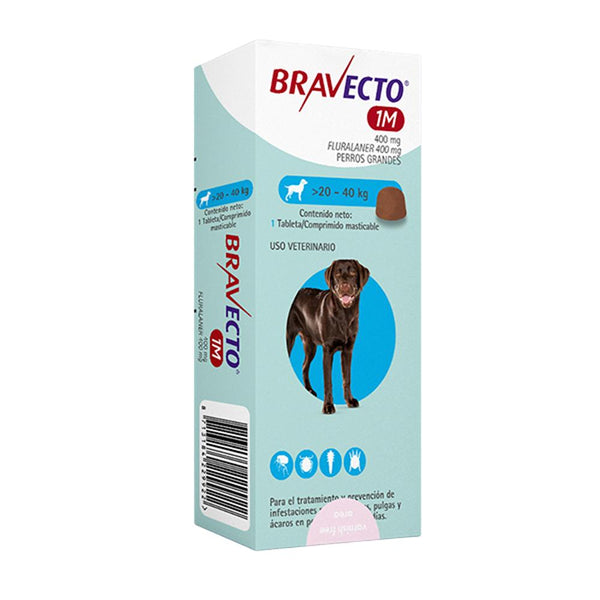 BRAVECTO 1M (20-40 KG) *400MG 37 DIAS