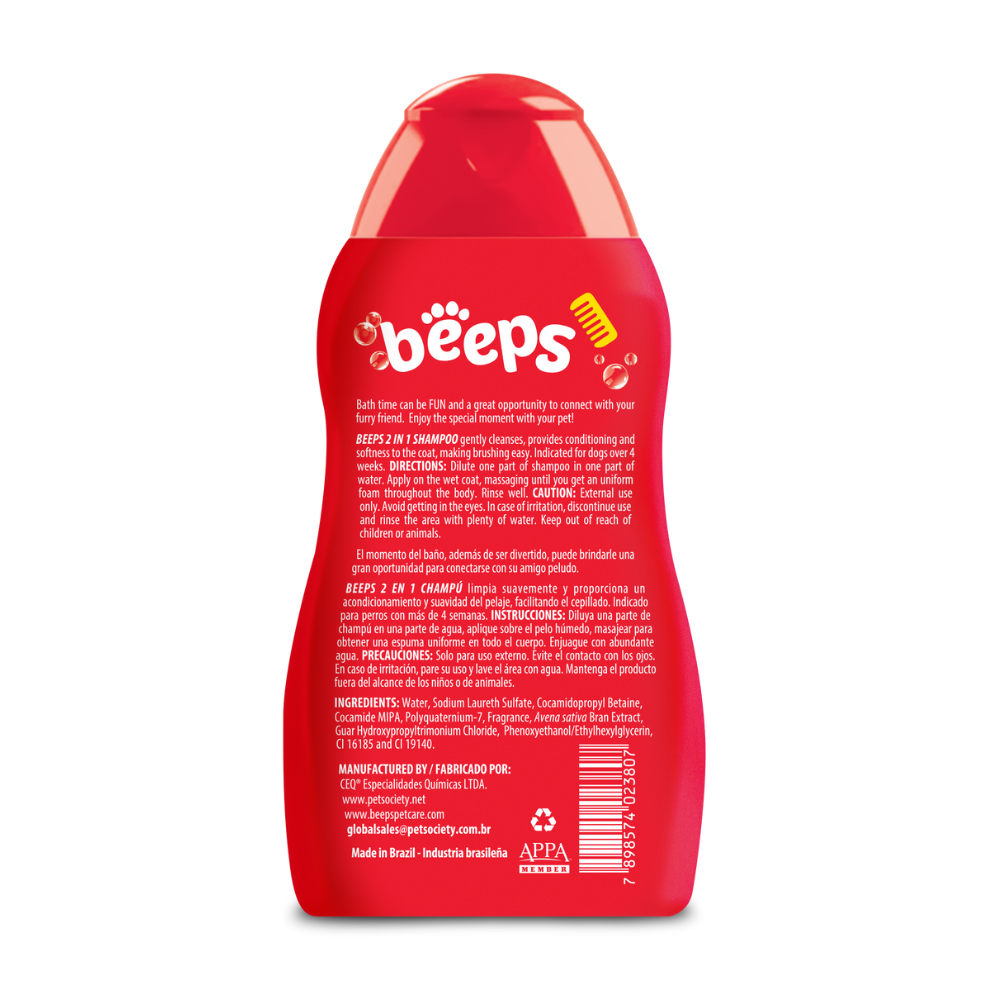 Beeps 2 In 1 Shampoo x 502 ml/17 Oz