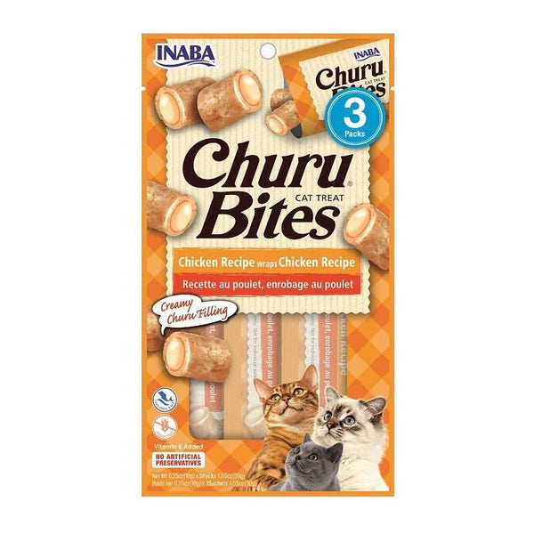 CHURU CAT BITES POLLO *3 UND (NARANJA)