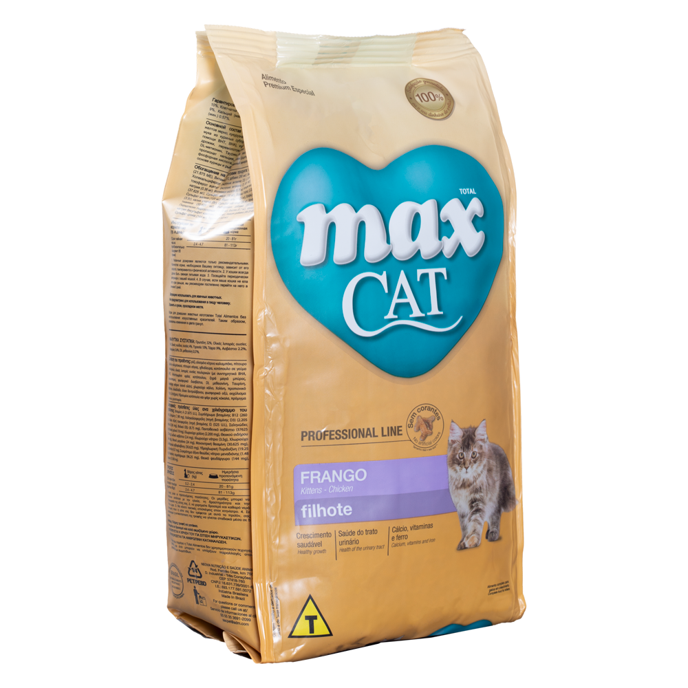 Comida para gato Max Cat Professional Line Filhote Frango 1 Kg