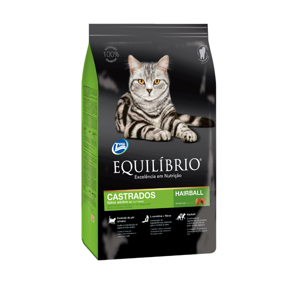 Comida para gato Equilibrio Adulto Castrado 1,5 Kg