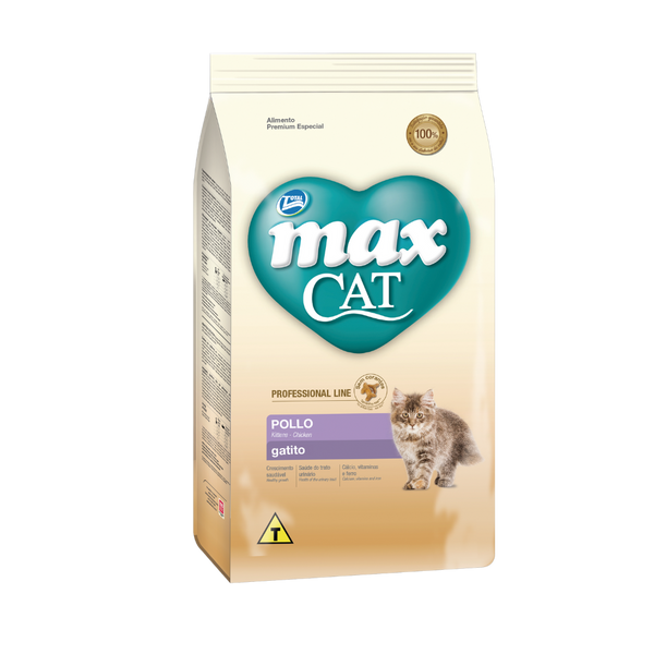 Comida para gato Max Cat Professional Line Filhote Frango 1 Kg