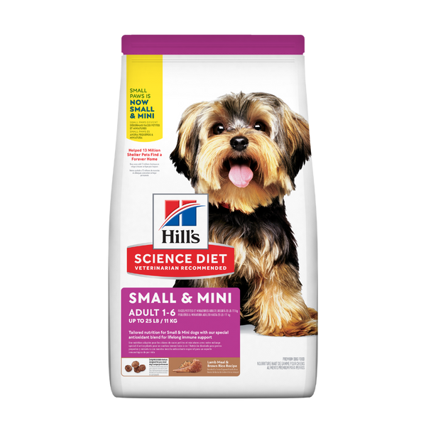 Comida para perro Hills Adulto Cordero Razas Miniatura 4,5Lb