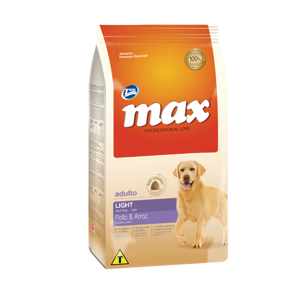 Comida para perro Max Adulto Light Pollo y Arroz