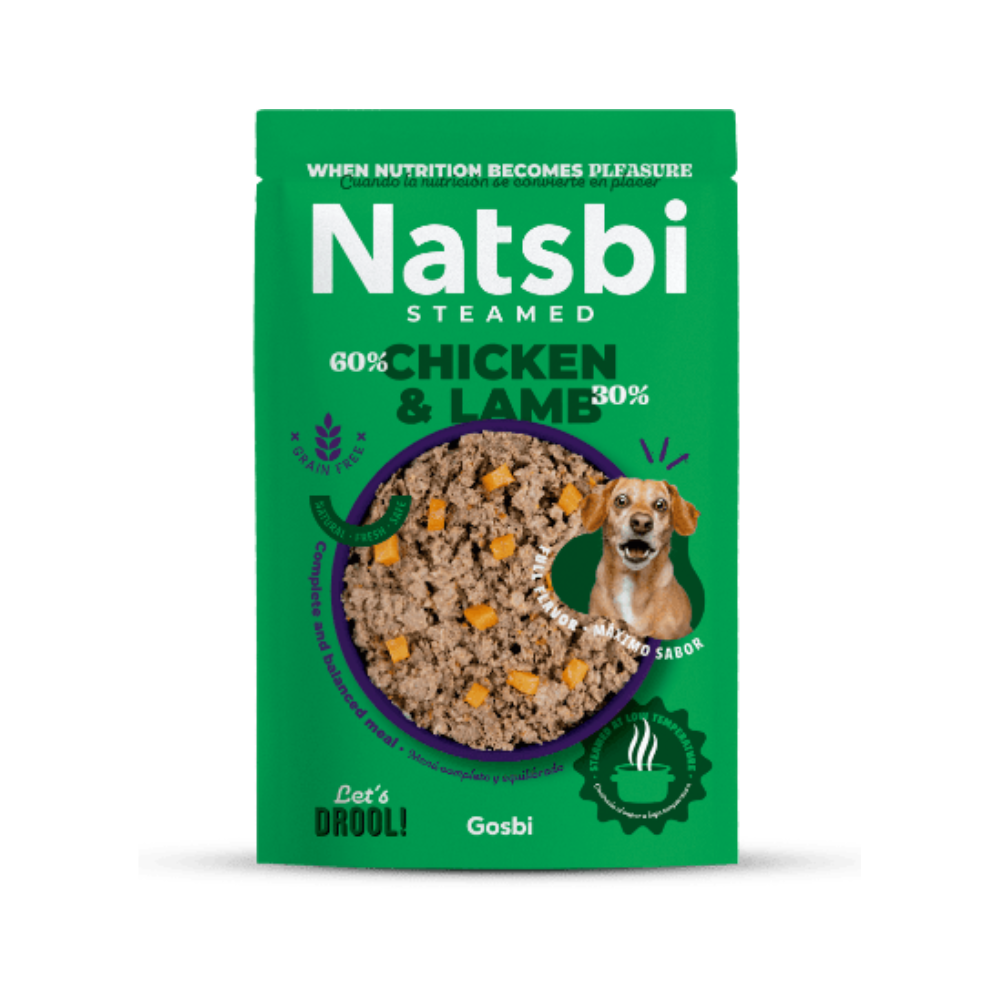 GOSBI NATSBI STEAMED POLLO Y CORDERO *200GR