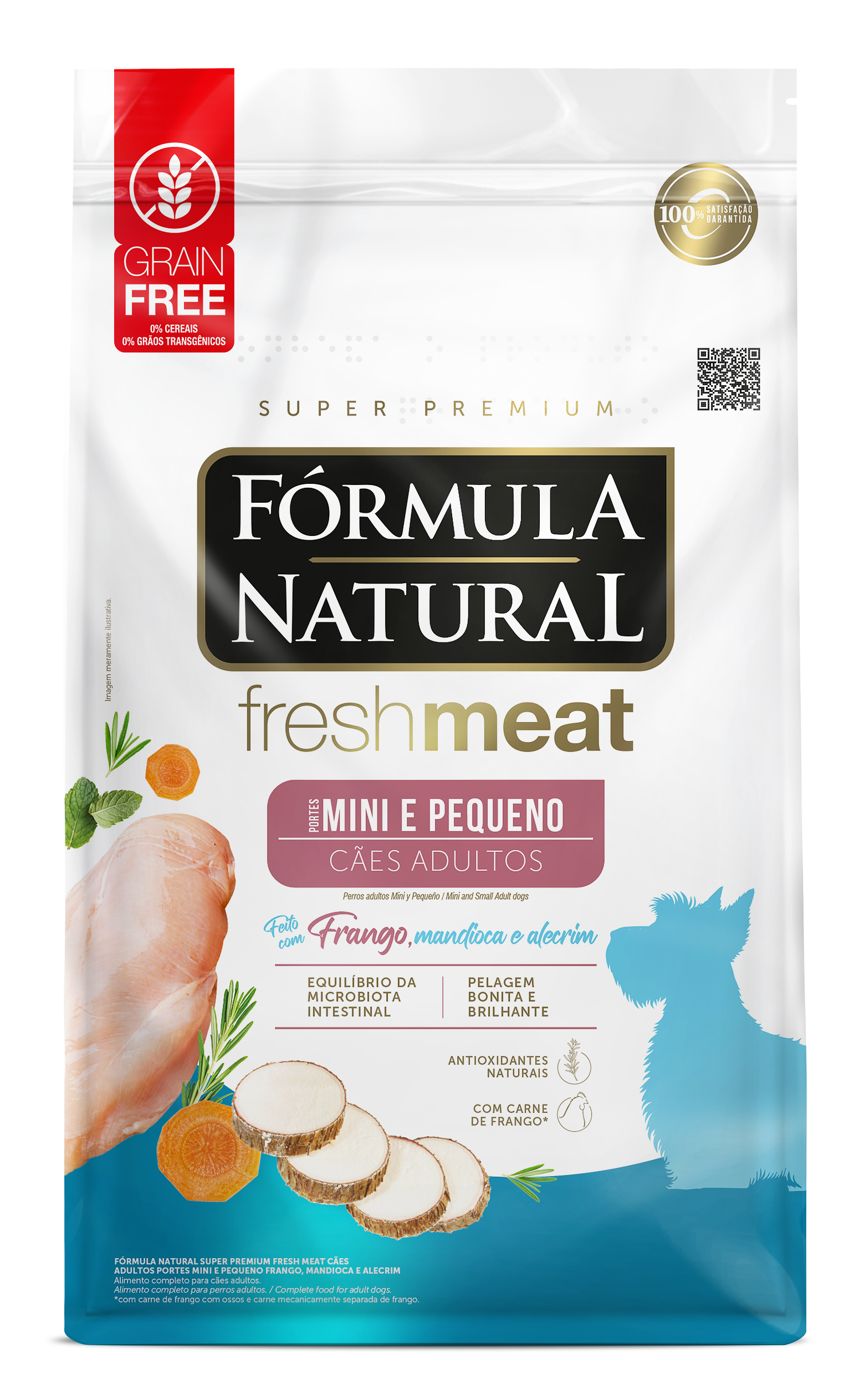 FORMULA NATURAL FRESH MEAT ADULTO MINI Y PEQUENO POLLO 1 KG