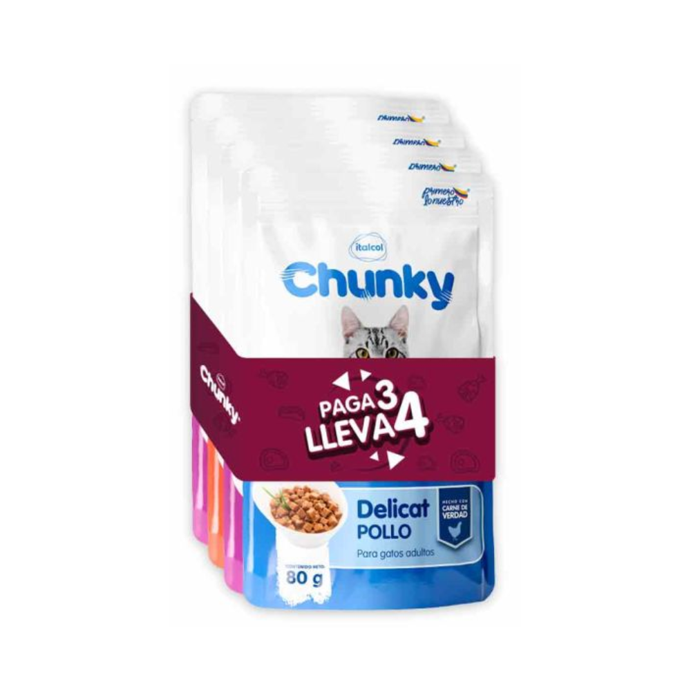 SOBRE DELICAT TROZOS *80 GR PAGUE 3 LLEVE 4