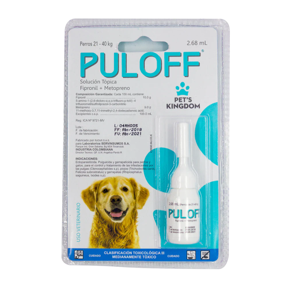 PULOFF *2.68 ML (21-40KG) SERVINSUMOS