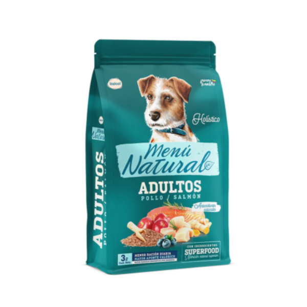 MENU NATURAL EXT PERRO POLLO/SALMON *3KILOS