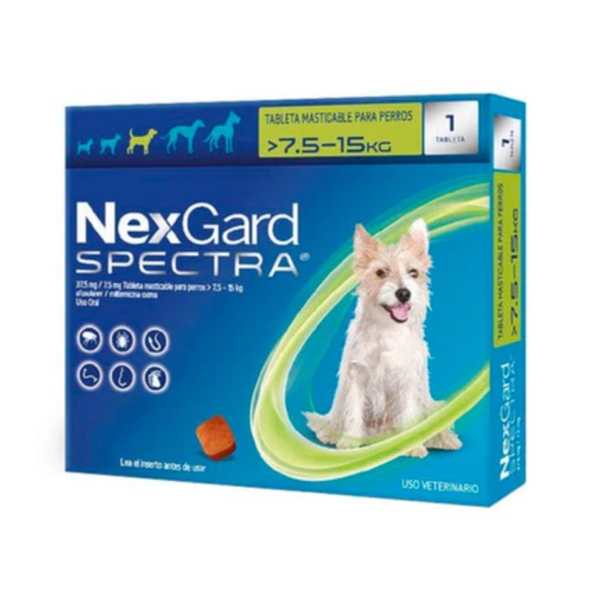 NEXGARD SPECTRA M (7.6 – 15KG) CAJA X1 TAB