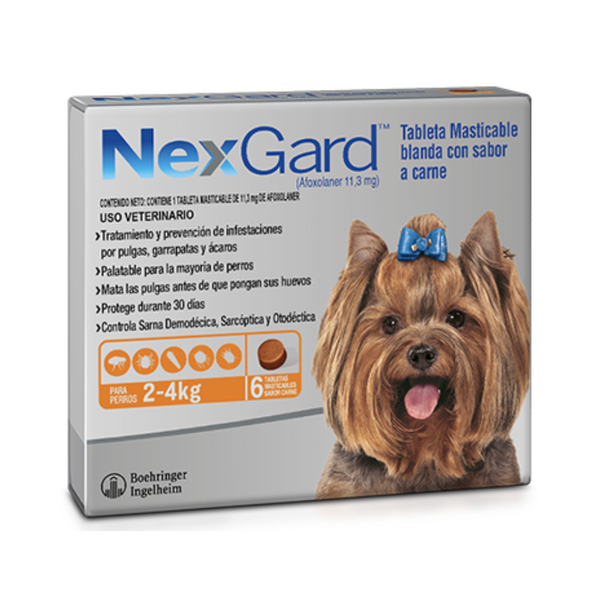 NEXGARD S (2-4KG) CAJA * 1 TAB