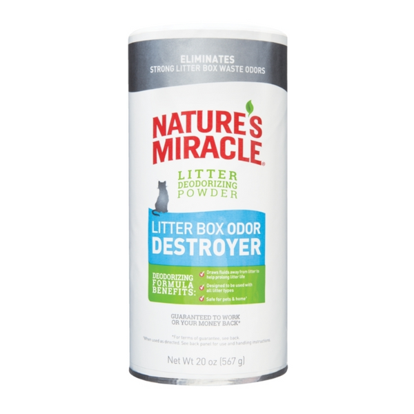 NATURE'S MIRACLE GATO POLVO DESTRUCTOR OLORES ARENA