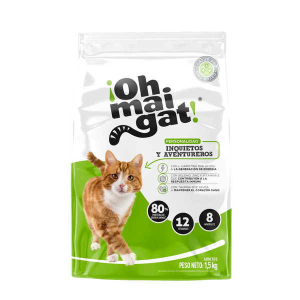 OHMAIGAT INQUIETOS Y AVENTUREROS 1.5 KILOS  (VERDE)