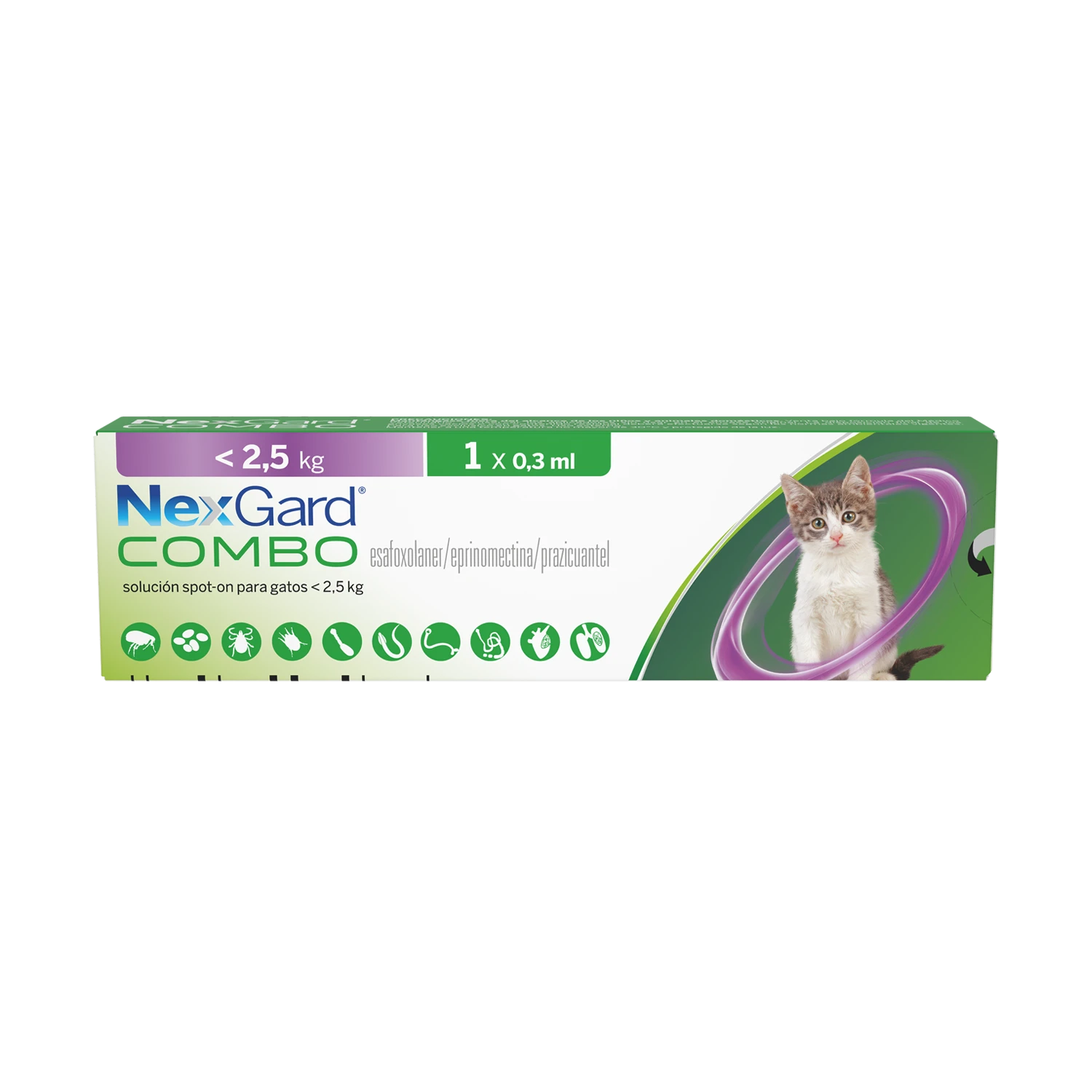 NEXGARD COMBO GATO/CAT (0.8 -2.5K) *0.3ML