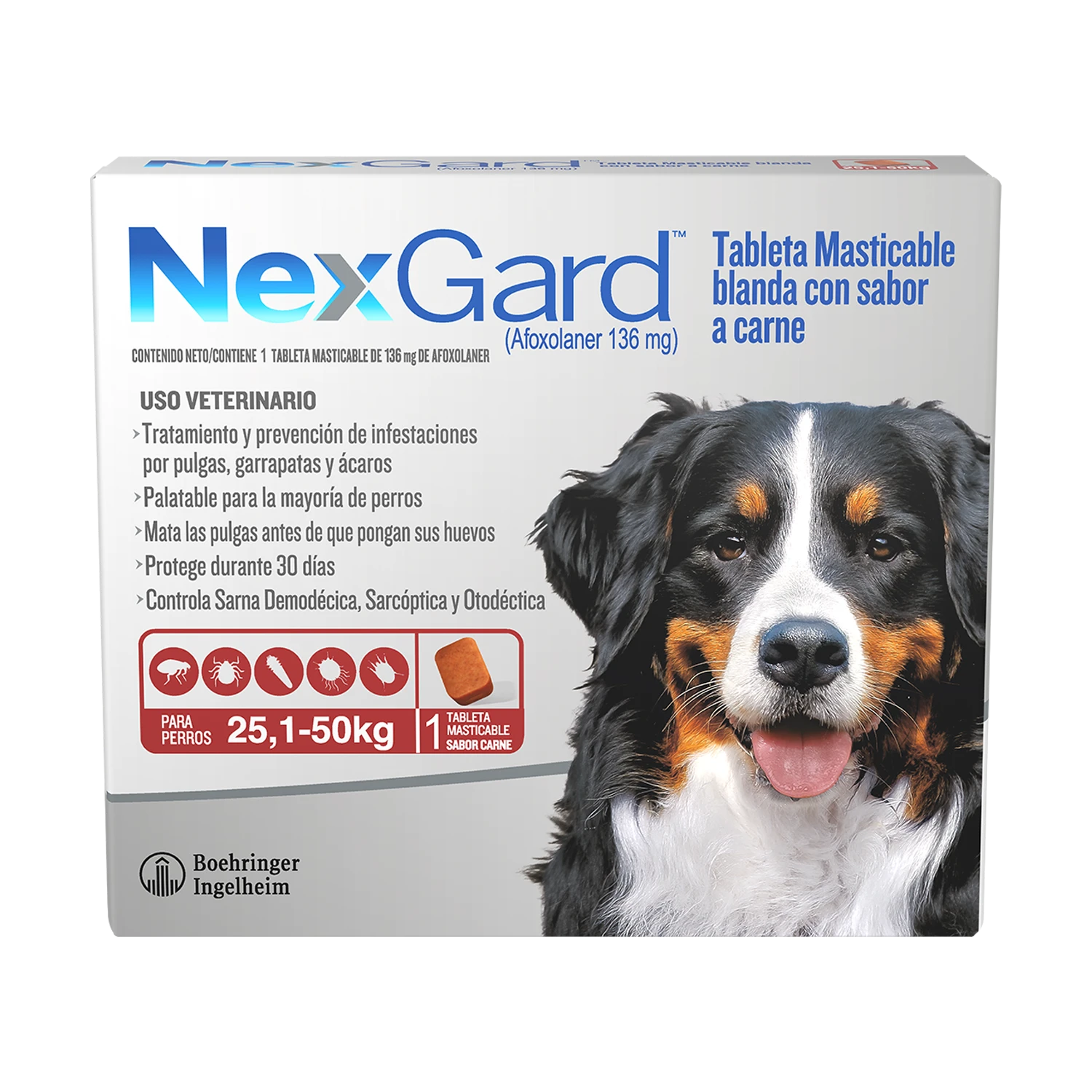 NEXGARD XL (25.1-50KG) CAJA X 1 TAB