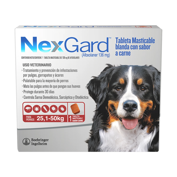 NEXGARD XL (25.1-50KG) CAJA X 1 TAB