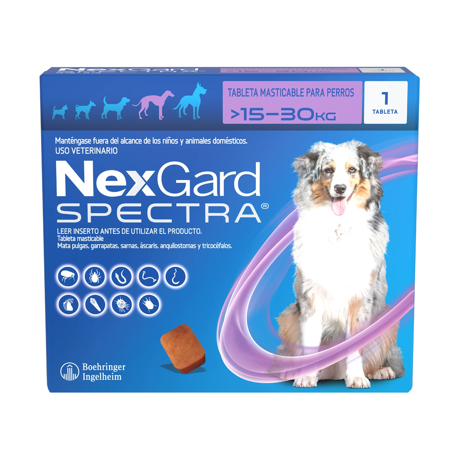 NEXGARD SPECTRA L (15.1 – 30KG) CAJA X1 TAB