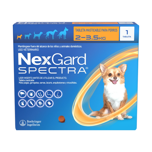 NEXGARD SPECTRA (SALMON) XS 2-3.5 KG