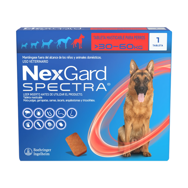 NEXGARD SPECTRA XL (30-60KG) CAJA X1 TAB
