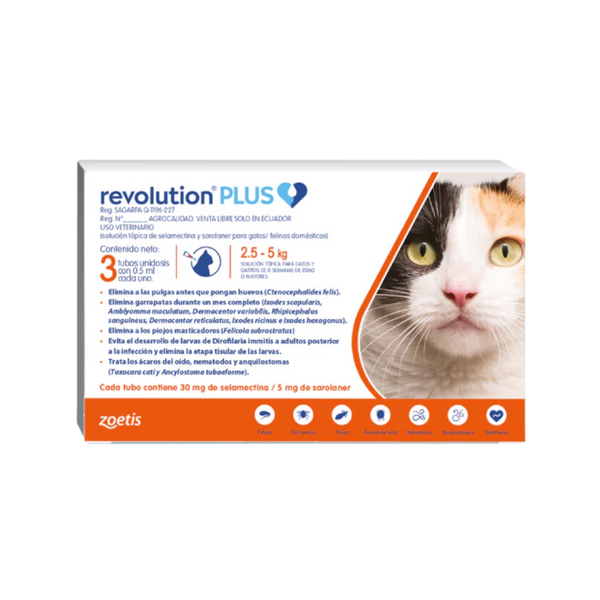 REVOLUTION PLUS 0.5 ML 2.5 -5 KG