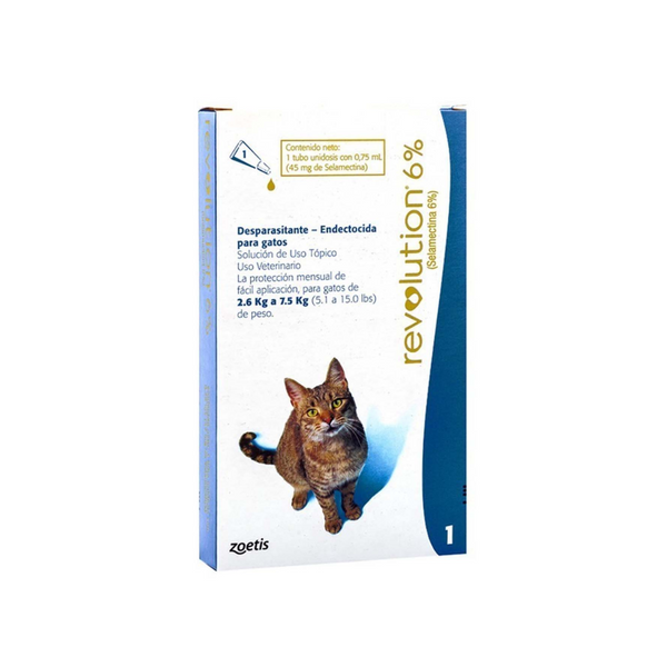 REVOLUTION 6% *0.75 ML / 2.6 - 7.5 KILOS