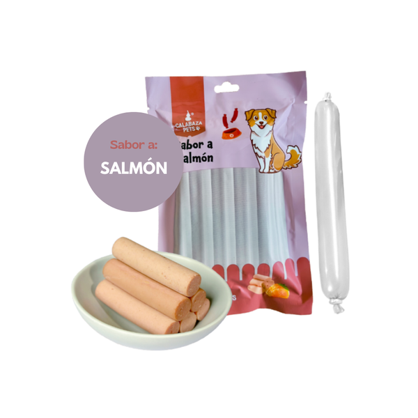 SALCHICHAS PERRO SABOR SALMÓN