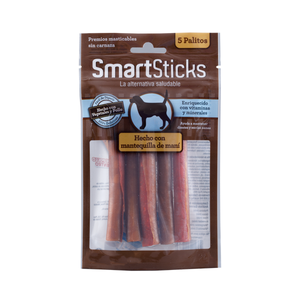 Snack para perro Smartsticks Mantequilla de Maní 5 Und