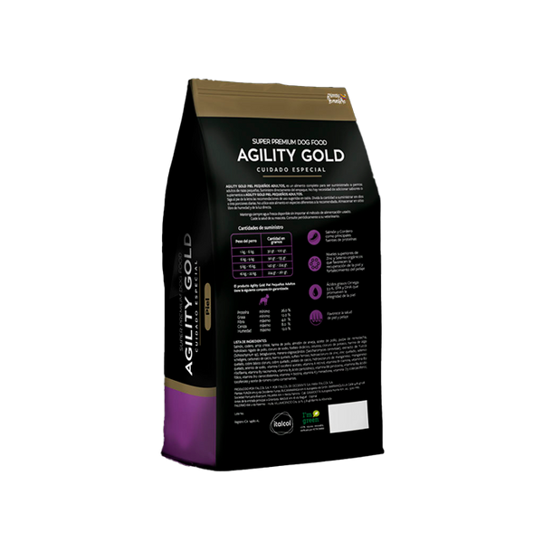 AGILITY GOLD PIEL PEQUEÑOS ADULTOS  *1.5 KILOS