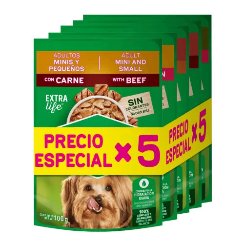 SOBRE DOG CHOW ADULTO SOBRE SURTIDO * 5 UND 100GR