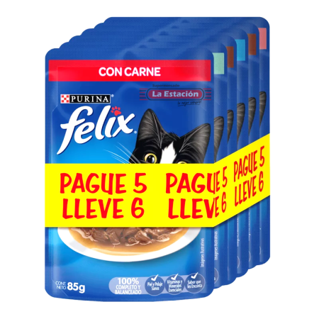 SOBRE FELIX SURTIDO  PAGUE 5 LLEVE 6   *85 GR